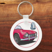 Red TR4 Schlüsselanhänger (Vorderseite)