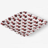 Red Tractor Birthday Party Pappteller (Gewinkelt)