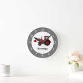 Red Tractor Custom Runde Wanduhr (Zuhause)