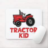 Red Tractor Kid Mousepad (Mit Mouse)