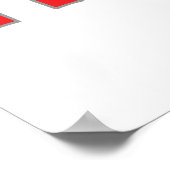 Red Tractor Kid Poster (Ecke)