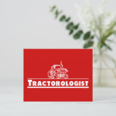 Red Tractor, Traktorologe Postkarte (Stehend Vorderseite)
