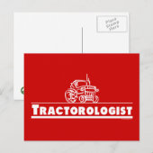 Red Tractor, Traktorologe Postkarte (Vorne/Hinten)