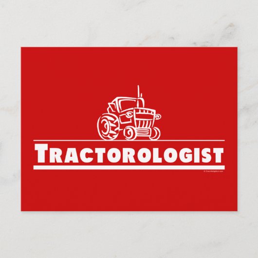Red Tractor, Traktorologe Postkarte (Vorderseite)