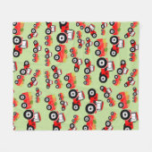 Red Tractor Truck Farm Produzieren Fleecedecke (Vorderseite (Horizontal))