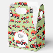 Red Tractor Truck Farm Produzieren Geburtstag Geschenkschachtel (Geöffnet)