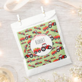 Red Tractor Truck Farm Produzieren Geburtstag Geschenktütchen (Ausgeschnitten)
