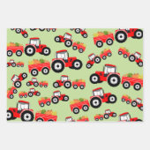 Red Tractor Truck Farm Produzieren Geschenkpapier Set (Vorderseite 2)