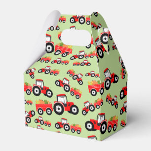 Red Tractor Truck Farm Produzieren Geschenkschachtel