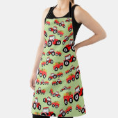 Red Tractor Truck Farm Produzieren Schürze (InSitu)