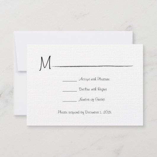 Red Tractor Wedding RSVP Card (Rückseite)