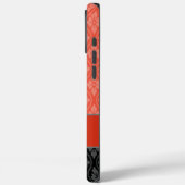 Red Traditional Japanisch Tatewaku Muster Case-Mate iPhone Hülle (Rückseite / Links)