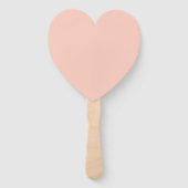 Red, traditional Valentine's day heart Fächer (Rückseite)