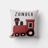 Red Train Boys Room Kids Kissen (Vorderseite)