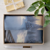 Red Train Christmas Tree Holiday Tissue Paper Seidenpapier (Geschenk)