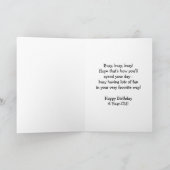 Red Train Design Personalisiert 6. Geburtstag Karte (Innenseite)