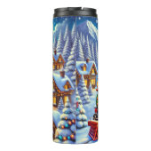 Red Train Festive Gingerbread Village Thermosbecher (Rückseite)