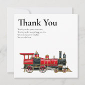 Red Train Flat Vielen Dank für alles Karten (Vorderseite)