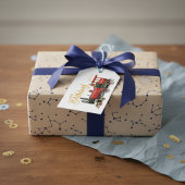 Red Train Happy Birthday Geschenkanhänger