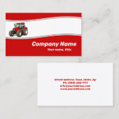 Red Traktor - Betriebskarte Visitenkarte (Vorne/Hinten)