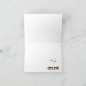 Red Traktor Liebe Dankeschön Karte (Innenseite)