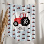 Red Traktor Pattern mit dem Namen Children's Fleecedecke