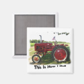 Red Traktor So Roll ich Magnet (Vorderseite/Rückseite)