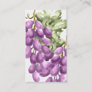 Red Trauben Business Card Visitenkarte