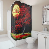 Red Tree Art Duschvorhang (Beispiel)