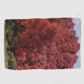 Red Tree Golf Towel Golfhandtuch (Horizontal)