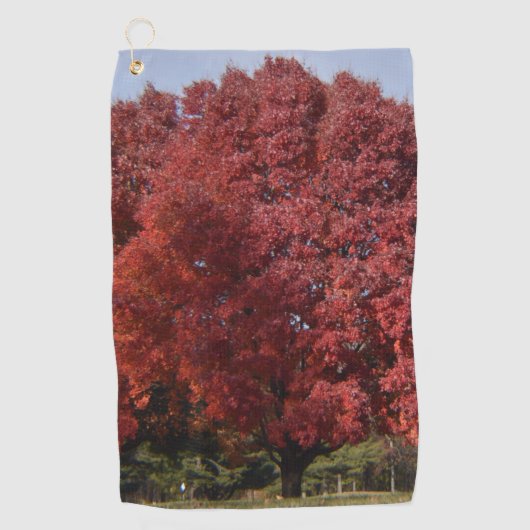 Red Tree Golf Towel Golfhandtuch (Vorderseite)