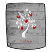 Red Tree of Hearts Personalisiert Backpack Rucksack (Abnehmbare Front)