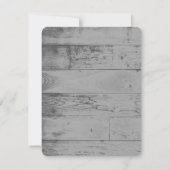 Red Tree of Hearts Wedding RSVP Card Karte (Rückseite)