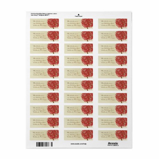 Red Tree Rücksendeadresse (Vorne)