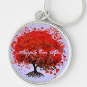 Red Tree Wedding Schlüsselanhänger (Vorne)