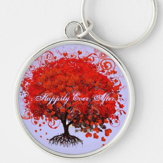 Red Tree Wedding Schlüsselanhänger (Vorne)