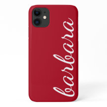 Red Trendy Script Personalisiert