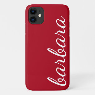 Red Trendy Script Personalisiert Case-Mate iPhone Hülle