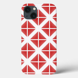 Red Trendy Triangle Pattern Case-Mate iPhone Hülle