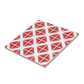 Red Trendy Triangle Pattern Fliese (Seite)