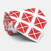 Red Trendy Triangle Pattern Krawatte (Gerollt)