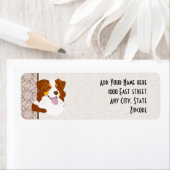 Red Tri Aussie Dog Custom Return Address Label (Insitu)