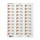 Red Tri Aussie Dog Custom Return Address Label (Vorne)