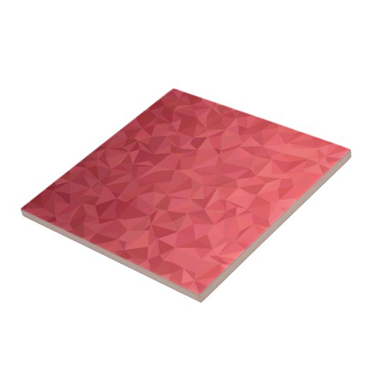 Red Triangle Pattern Moderne Keramik Tile Fliese (Seite)