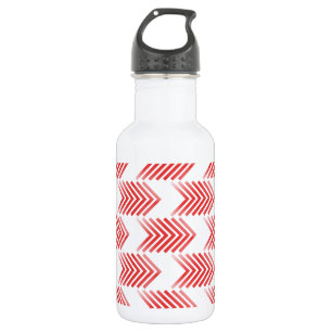 Red Tribal Arrow Pattern Edelstahlflasche