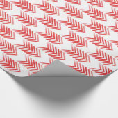 Red Tribal Arrow Pattern Geschenkpapier (Ecke)