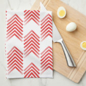 Red Tribal Arrow Pattern Geschirrtuch (Viertel Falte)