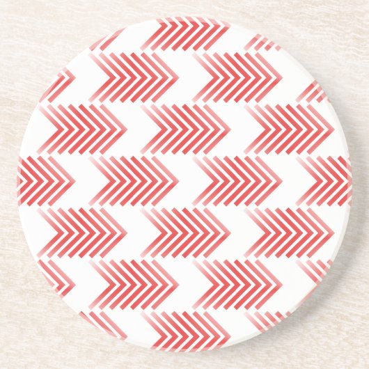 Red Tribal Arrow Pattern Getränkeuntersetzer (Vorne)
