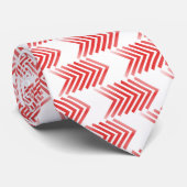 Red Tribal Arrow Pattern Krawatte (Gerollt)