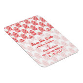 Red Tribal Arrows Save the Date Flexi Magnet (Rechte Seite)